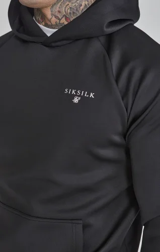 Sik Silk - Black Essentials Poly Hoodie