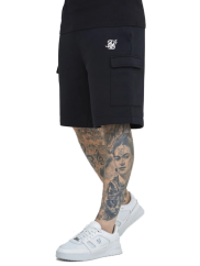 Sik Silk - Black Essential Cargo Fleece Short