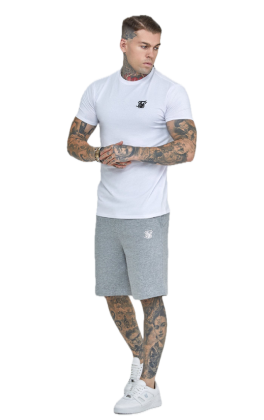 Sik Silk - Pánske Biele Tričko Essentials T-shirt - Veľkosť: XL