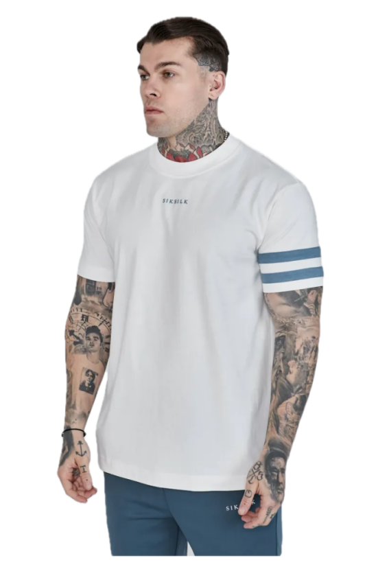 SikSilk -  Oversized T-shirt White - Veľkosť: M