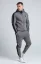 Sik Silk Pánska Šedá Tepláková Súprava Taped Zip Thru Hoodie & Jogger Set - Veľkosť: L