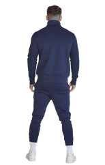 Sik Silk - Navy Essentials Poly Track Top