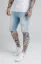 Sik Silk Pánske Svetlo Modré Kraťasy Distressed