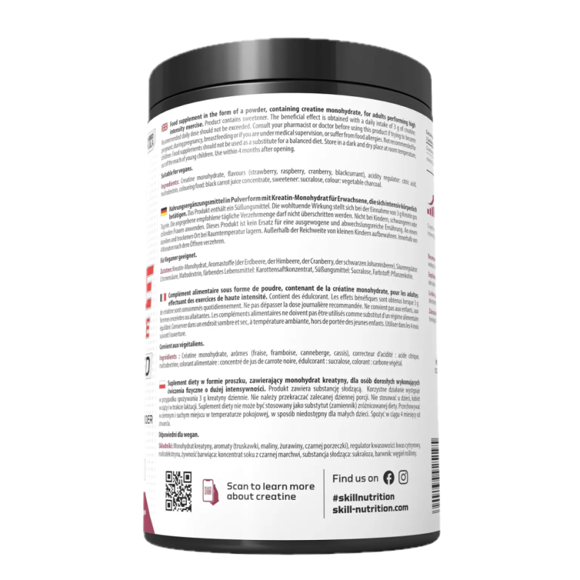 Skill Nutrition - Creatine Monohydrat Micronised Lesná Zmes  500g