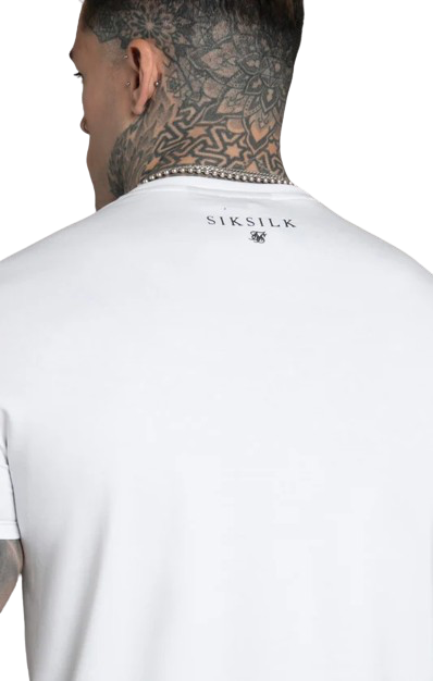 Sik Silk Čierne a Biele Pánske Tričko