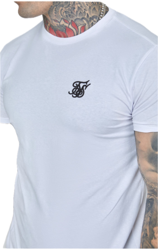 Sik Silk - Pánske Biele Tričko Essentials T-shirt - Veľkosť: XL