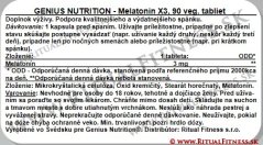 Genius – Melatonin X3, 90tbl