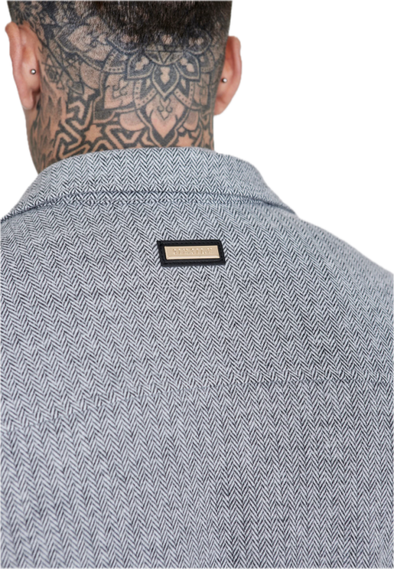 Sik Silk - Pánska Mikina Smart Overshirt Grey
