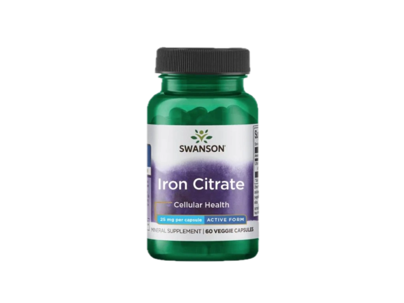 Swanson - Iron Citrate 60 caps - 25mg - Balenie: 60kps