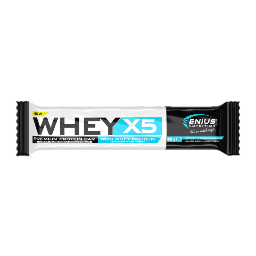 Genius – Whey-X5 Protein Bar, 48g - Príchuť: Kokos - Karamel