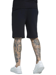 Sik Silk -  Pánske Čierne Kraťase Essential Fleece Short