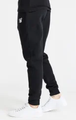 Sik Silk Pánske Čierne Tepláky Essential Cuffed