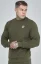 Sik Silk Pánska Mikina Khaki Essential - Veľkosť: M