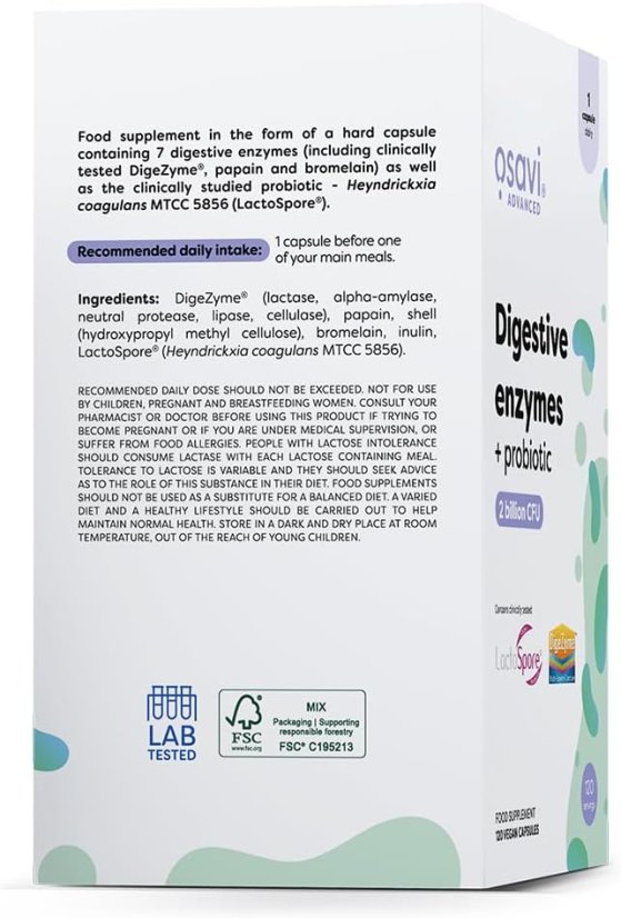 Osavi – Tráviace enzýmy + probiotiká 60cps