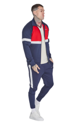 SikSilk  - Muscle Fit Joggers ( Modrá tepláková súprava)