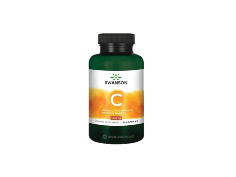 Swanson - Vitamin C with Rose Hips 1000mg - 90kps Swanson - Vitamin C with Rose Hips 1000mg - 90kps