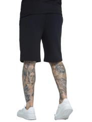 Sik Silk - Pánske Čierne Kraťase Essential Fleece Short