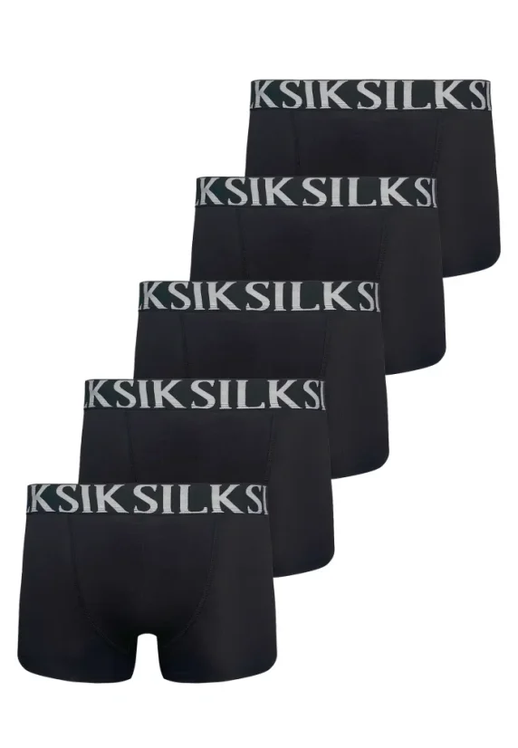 Sik Silk - Boxer Shorts 5PACK White - Veľkosť: XL