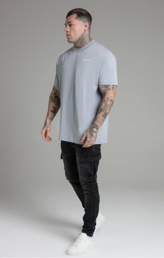 Sik Silk Pánske Šedé Tričko Limited Edition - Veľkosť: L