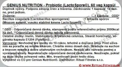 Genius – Probiotic LactoSpore®, 60 kps