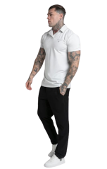 Sik Silk Pánske Šedé Polo Tričko Smart Revere