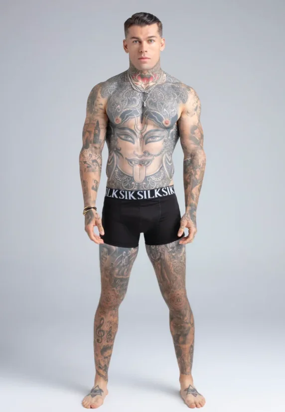 Sik Silk - Boxer Shorts 5PACK White - Veľkosť: XL