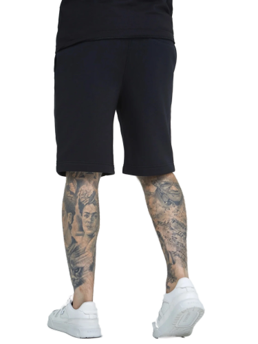 Sik Silk -  Pánske Čierne Kraťase Essential Fleece Short - Veľkosť: XL