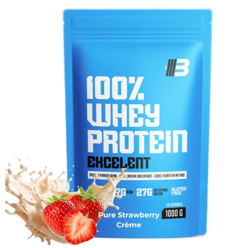 Excelent 100 % Whey Protein WPC 80 - Body Nutrition - Príchuť: Jahoda