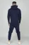 Sik Silk Pánska Modrá Teplákova Súprava Navy Taped Zip Thru Hoodie & Jogger Set