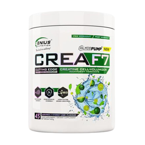 Genius – Crea F7 Kreatín, 405g - Príchuť: Zelené jablko