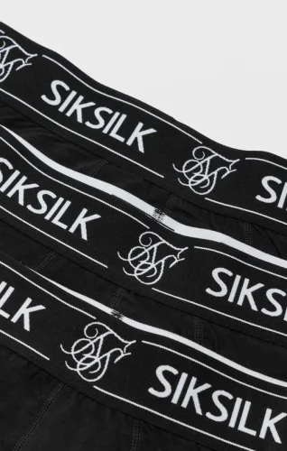 Sik Silk Čierne Boxerky 3 Pack