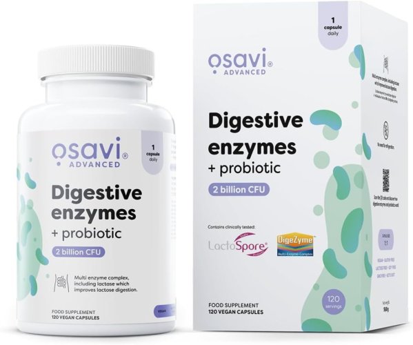 Osavi – Tráviace enzýmy + probiotiká 60cps