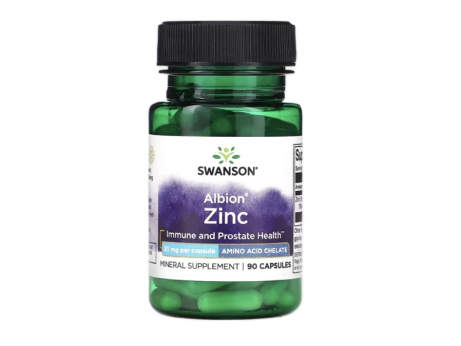 Swanson - Chelated Zinc 90 caps - 30mg - Balenie: 90kps