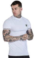 Sik Silk Pánske Biele Tričko Tech