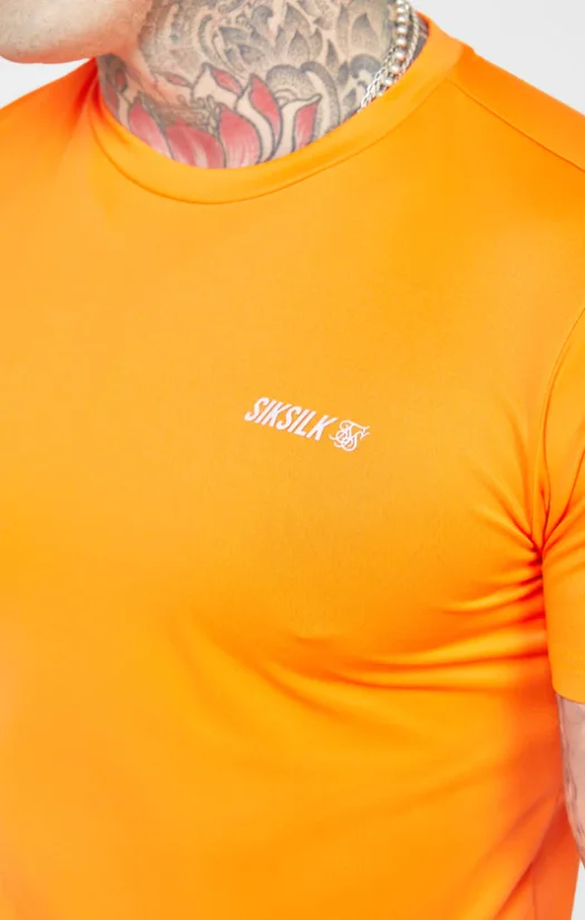 Sik Silk Pánske Oranžové Tričko Orange Sports T-Shirt