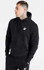 Sik Silk Pánska Čierna Mikina Essential Overhead