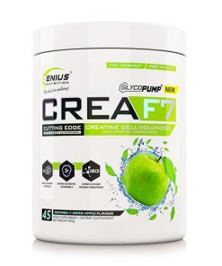 Genius – Crea F7 Kreatín, 405g - Príchuť: Zelené jablko