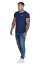 Sik Silk - Pánske Modré Tričko Navy Ringer - Veľkosť: L