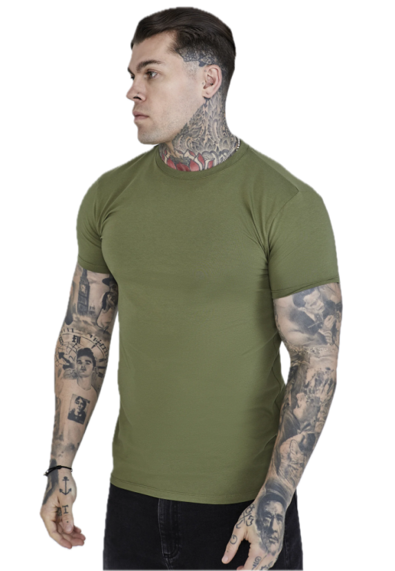 Sik Silk -  Pánske Tričká Pack Of 2 T-shirts Beige/Khaki - Veľkosť: M