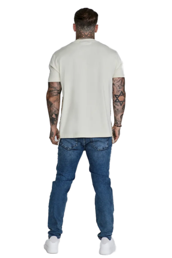 Sik Silk - Pánske Tričko Graphic ecru