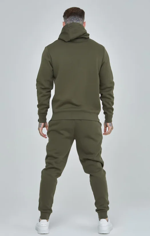 Sik Silk Pánske Khaki Tepláky Essential Cuffed - Veľkosť: M