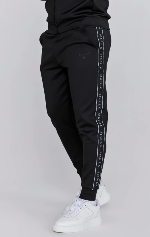 Sik Silk Pánska Čierna Tepláková Súprava - Veľkosť: XL