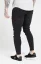 Sik Silk Pánske Čierne Jeansy Distressed Skinny Denims - Veľkosť: XL