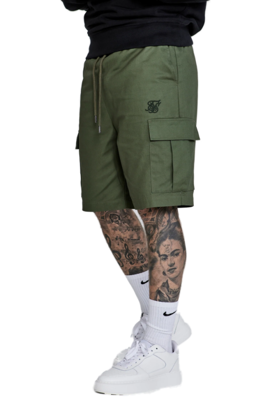 Sik Silk - Cargo Shorts Green - Veľkosť: L