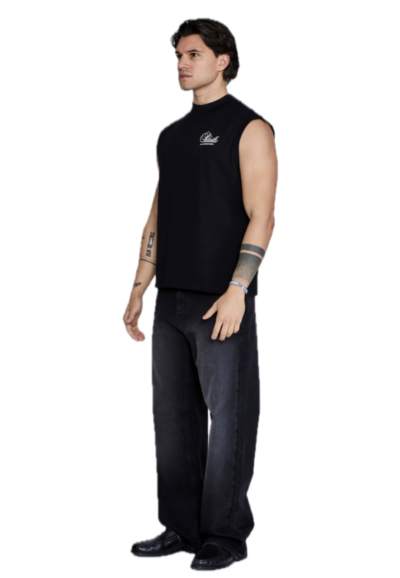 Sik Silk - Sleeveless T-Shirt Black
