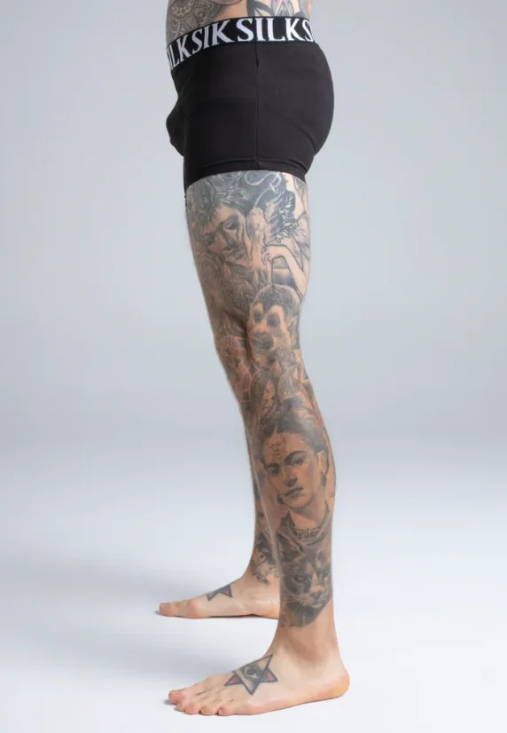 Sik Silk - Boxer Shorts 5PACK White - Veľkosť: XL
