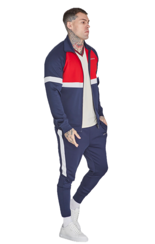 SikSilk  - Muscle Fit Joggers ( Modrá tepláková súprava)
