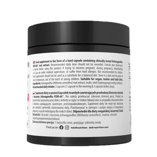 Skill Nutrition - Ashwagandha KSM-66 - Balenie: 90kps