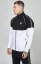 Sik Silk Pánska Čierno Biela Teplákova Súprava Taped Zip Top & Jogger Set