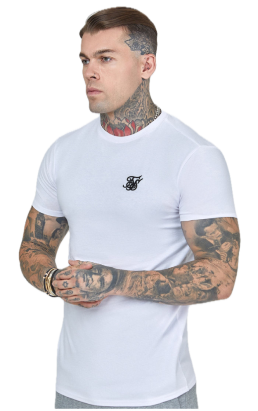 Sik Silk - Pánske Biele Tričko Essentials T-shirt - Veľkosť: XL